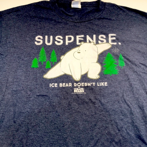 “We Bare Bears” from Cartoon Network Tshirt featuring Ice Bear! XL - Picture 1 of 4